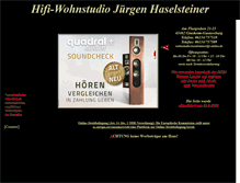 Tablet Screenshot of hifi-haselsteiner.de